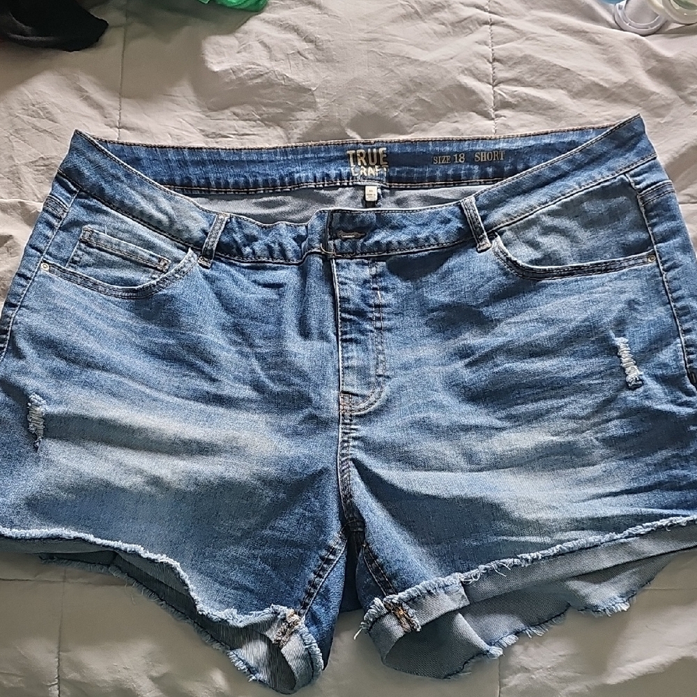 Women's Blue Denim Shorts